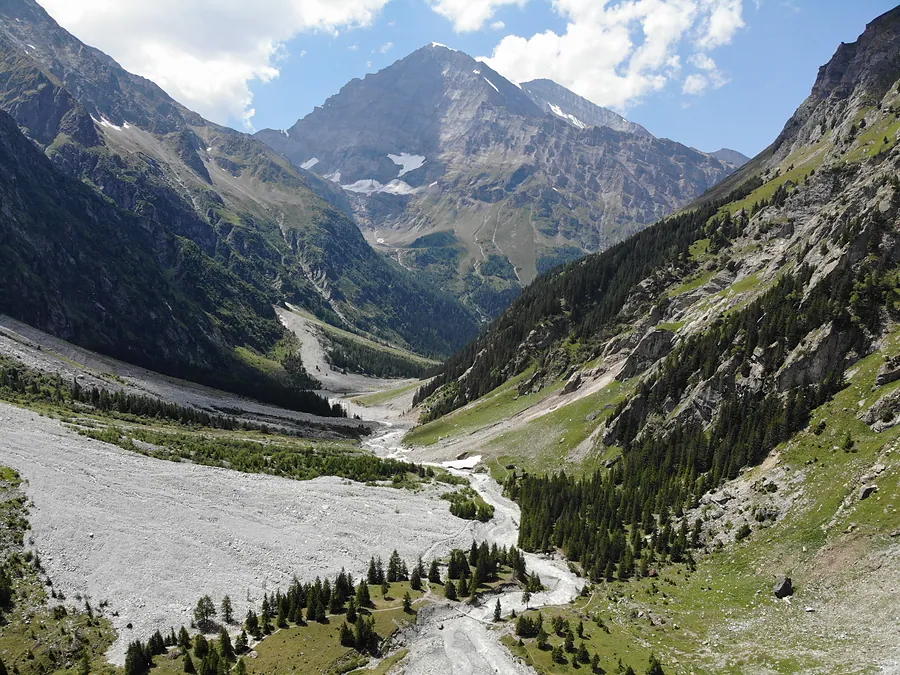Der oberste Teil des Gasterntals, Blick talabwärts
